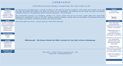 Desktop Screenshot of lebensmut.de